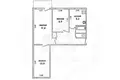 3 room apartment 58 m² Muchaviecki sielski Saviet, Belarus