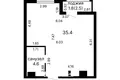 Mieszkanie 2 pokoi 42 m² Mińsk, Białoruś