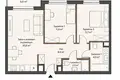 3 room apartment 61 m² Warsaw, Poland