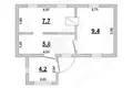Haus 27 m² Carnaucycki sielski Saviet, Belarus