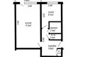 1 bedroom apartment 33 m² Minsk, Belarus
