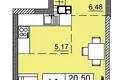 Квартира 1 комната 38 м² Минск, Беларусь