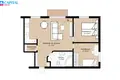 Appartement 3 chambres 68 m² Uzliedziai, Lituanie