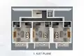 Penthouse 4 pokoi 115 m² Alanya, Turcja