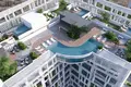 Wohnkomplex New complex of serviced apartments Sky Suites with swimming pools, a spa and a restaurant, JVC, Dubai, UAE