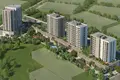 Complejo residencial New residence with a swimming pool and green area close to a metro station and a highway, Istanbul, Turkey