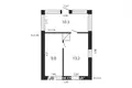 Maison 2 chambres 33 m² Navadvorski sielski Saviet, Bélarus
