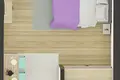 Квартира 36 м² Буртаиши, Черногория
