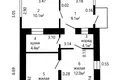 Casa 2 habitaciones 50 m² Kurhannie, Belarús