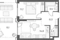 Wohnung 2 zimmer 45 m² Moskau, Russland