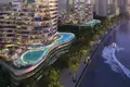 Wohnkomplex New high-rise Altitude Residence with swimming pools on the bank of the canal, Business Bay, Dubai, UAE