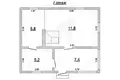 House 37 m² Muchaviecki sielski Saviet, Belarus