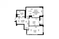 Appartement 3 chambres 63 m² Minsk, Bélarus