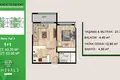 Appartement 2 chambres 58 m² Mezitli, Turquie