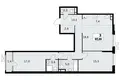 3 room apartment 87 m² Moscow, Russia