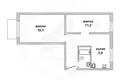 Квартира 2 комнаты 46 м² Брест, Беларусь