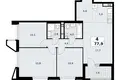 Квартира 4 комнаты 78 м² район Коммунарка, Россия