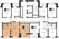 2 room apartment 53 m² Moscow, Russia