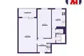 Квартира 2 комнаты 47 м² Минск, Беларусь