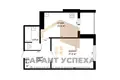 1 room apartment 43 m² Muchaviecki sielski Saviet, Belarus