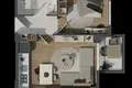 1 bedroom apartment 55 m² Kepez, Turkey