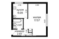 1 bedroom apartment 30 m² Minsk, Belarus