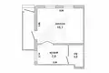 Квартира 1 комната 35 м² Брест, Беларусь