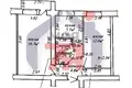 2 room apartment 42 m² Maladzyechna, Belarus