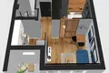 1 room apartment 25 m² Warsaw, Poland