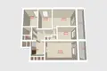 Wohnung 4 zimmer 89 m² Minsk, Belarus