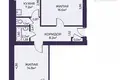 Mieszkanie 2 pokoi 51 m² Słuck, Białoruś