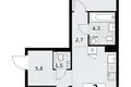 Appartement 2 chambres 58 m² Troïtsk, Russie