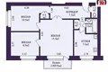 Квартира 3 комнаты 54 м² Минск, Беларусь