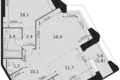 Appartement 2 chambres 72 m² Moscou, Russie