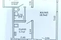 Wohnung 1 zimmer 33 m² Minsk, Belarus