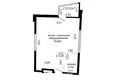 1 bedroom apartment 38 m² Minsk, Belarus
