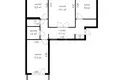 3 room apartment 64 m² Minsk, Belarus