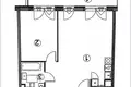 2 room apartment 52 m² Warsaw, Poland