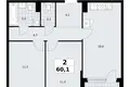 Квартира 2 комнаты 60 м² район Коммунарка, Россия