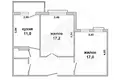 Mieszkanie 2 pokoi 59 m² Brześć, Białoruś