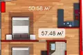 Wohnung 58 m² Batumi, Georgien