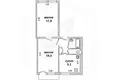 2 room apartment 54 m² Brest, Belarus