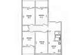 Wohnung 4 zimmer 84 m² Muchaviecki sielski Saviet, Belarus
