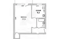 1 room apartment 32 m² Brest, Belarus