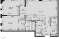 Квартира 3 комнаты 80 м² Москва, Россия