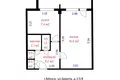 1 room apartment 40 m² Minsk, Belarus