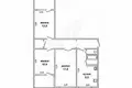 Appartement 3 chambres 68 m² Muchaviecki sielski Saviet, Bélarus