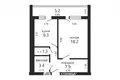 Apartamento 1 habitación 45 m² Barawlyany, Belarús