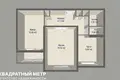 2 room apartment 51 m² Minsk, Belarus