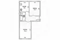 Appartement 2 chambres 49 m² Brest, Bélarus